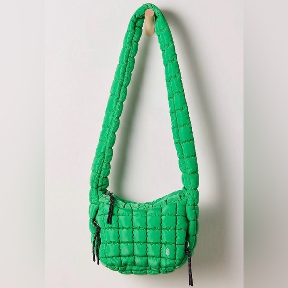 FP Movement by Free People Handbags - Free People Movement Quilted Baby Caryall Sling Bag Kelly Green $58